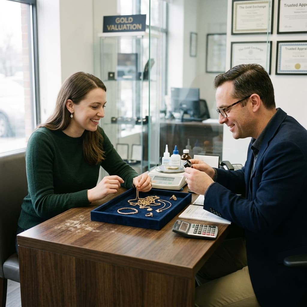 How to Sell Gold Jewellery in Sri Lanka — Gold Chain on Scale